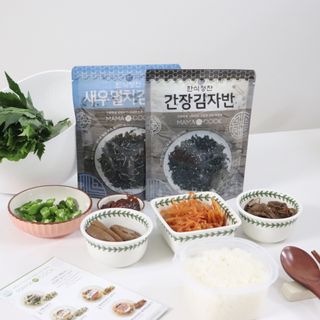 하나마이 [마마쿡] 전 청와대 천상현 셰프의 밑반찬  5종세트(소고기 장조림+연근조림+진미채+간장김자반+새우김자반) — 5점을 준 리뷰어가 2023년 4월 올린 사용 사진