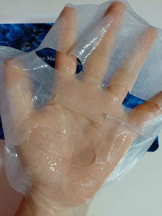 체르엠 그린 케비어 더블워터 마스크팩 5매입  2팩 — 5점을 준 리뷰어가 2021년 12월 올린 사용 사진