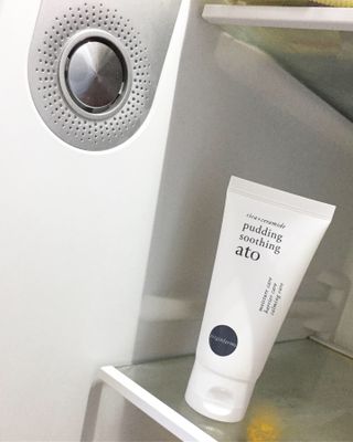 냉장고에 넣어요, 붉은 트러블 피부 다음날 진정되요 [버진팜스 푸딩수딩아토] — 5점을 준 리뷰어가 2021년 8월 올린 사용 사진