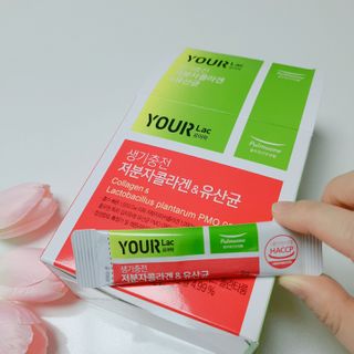 [풀무원건강생활] 생기충전 저분자콜라겐유산균 30포 — 5점을 준 리뷰어가 2021년 1월 올린 사용 사진