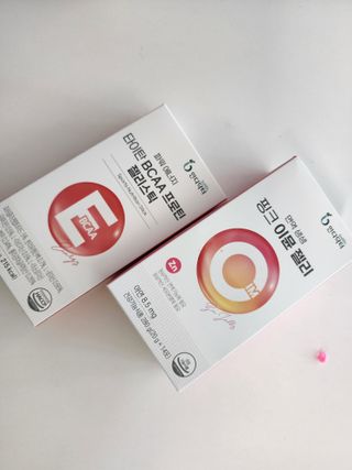 인디닥터 면역 생생 핑크 이뮨 젤리 + 타이탄 BCAA 프로틴 젤리스틱 — 5점을 준 리뷰어가 2022년 5월 올린 사용 사진