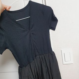 다운블로우 ~플레어 레이어드 민소매 드레스 봄 여름 가을 슬리브리스 반팔 롱 원피스 — 5점을 준 리뷰어가 2025년 6월 올린 사용 사진