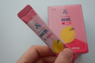 비타앤C 레몬맛, 망고맛 — 5점을 준 리뷰어가 2021년 6월 올린 사용 사진