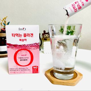 [음료수 대신 가능!]  빠르게 흡수되는 아임오 타먹는 콜라겐 1박스 — 5점을 준 리뷰어가 2023년 3월 올린 사용 사진