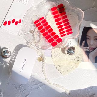 데싱디바 글레이즈 젤네일 크레이지 레드 가을 컬렉션_4종 중 택 1 — 5점을 준 리뷰어가 2021년 9월 올린 사용 사진