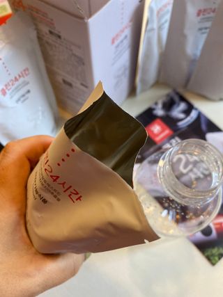 클린24시간 1BOX(5포) + 전용보틀(500ml) — 5점을 준 리뷰어가 2022년 10월 올린 사용 사진