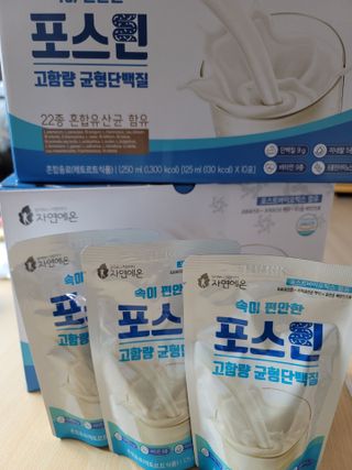 자연에온 마시는 프로틴 고함량 균형단백질 음료 포스틴 125ml 10개입 1BOX — 5점을 준 리뷰어가 2021년 3월 올린 사용 사진