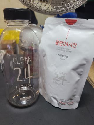 클린24시간 1BOX(5포) + 전용보틀(500ml) — 5점을 준 리뷰어가 2023년 8월 올린 사용 사진