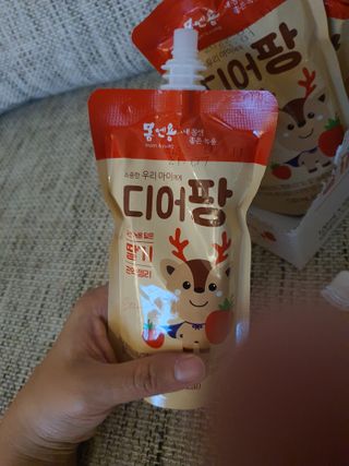 [몸엔용] 우리 아이 건강간식, 달콤한 녹용곤약젤리 디어팡 4종 — 5점을 준 리뷰어가 2021년 8월 올린 사용 사진