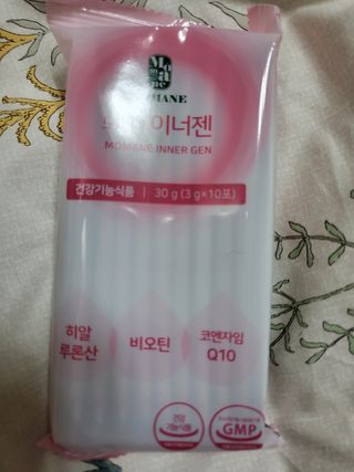 [모마네] 이너뷰티 히알루론산 비오틴 코큐텐 저분자피쉬콜라겐 - 3 g 30포 ★석류맛 — 5점을 준 리뷰어가 2021년 12월 올린 사용 사진