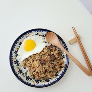 한성기업 무볼레 왕건더기 볶음밥 갈릭스테이크 — 5점을 준 리뷰어가 2021년 11월 올린 사용 사진