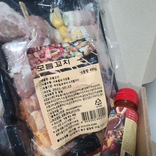 [다물꼬치] 모듬꼬치 10개 +데리야끼소스120g+매운고추소스120g — 5점을 준 리뷰어가 2021년 10월 올린 사용 사진