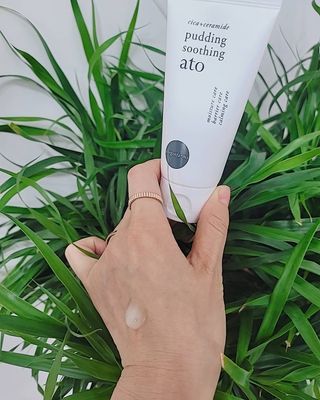 냉장고에 넣어요, 붉은 트러블 피부 다음날 진정되요 [버진팜스 푸딩수딩아토] — 5점을 준 리뷰어가 2021년 8월 올린 사용 사진