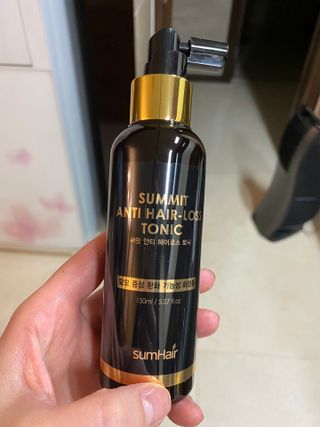 썸헤어 / SUMHAIR 썸헤어 써밋 안티 헤어로스 토닉 — 5점을 준 리뷰어가 2021년 5월 올린 사용 사진
