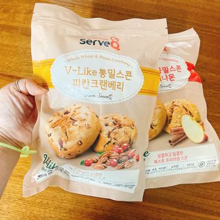 서브큐 V-like 통밀스콘 2종 (애플시나몬+피칸크랜베리) — 4.5점을 준 리뷰어가 2022년 9월 올린 사용 사진