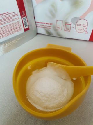 메디필 레드 락토 콜라겐 모델링 팩 — 5점을 준 리뷰어가 2021년 3월 올린 사용 사진