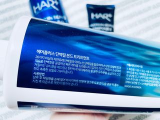 헤어플러스 단백질탈모샴푸 500ml+단백질본드앰플 145ml — 5점을 준 리뷰어가 2021년 3월 올린 사용 사진