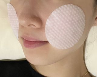 랑벨 비타 에너지 잡티 앰플 패드 65매 (투명하고 밝은 얼굴 광채패드) — 5점을 준 리뷰어가 2022년 5월 올린 사용 사진