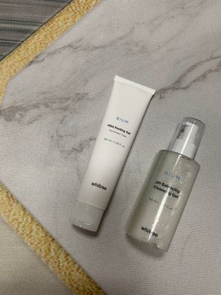 화이트리 비움 약산성 클렌징젤 ,마일드 필링젤 세트 — 5점을 준 리뷰어가 2021년 1월 올린 사용 사진