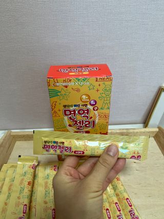 다나음 셀렌에 빠진 아연면역젤리 열대과일맛+사과맛 — 5점을 준 리뷰어가 2023년 1월 올린 사용 사진