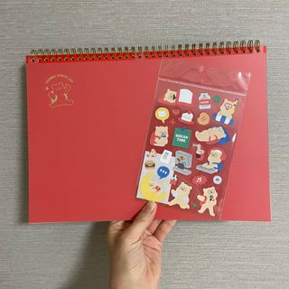 리훈 곰부 체크리스트+ 곰부 리무버블스티커 1장 — 5점을 준 리뷰어가 2021년 5월 올린 사용 사진