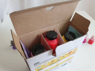 쿤달 BT21 시어버터 앤 마카다미아 퓨어 핸드크림 50ml 7구 기프트 세트 — 5점을 준 리뷰어가 2021년 3월 올린 사용 사진