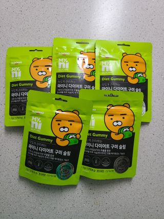 일동제약 마이니 마이니 다이어트 구미 슬림 — 5점을 준 리뷰어가 2021년 2월 올린 사용 사진
