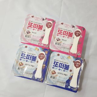 남양유업 또깍 접어 떠먹는 불가리스 2종 — 5점을 준 리뷰어가 2021년 1월 올린 사용 사진