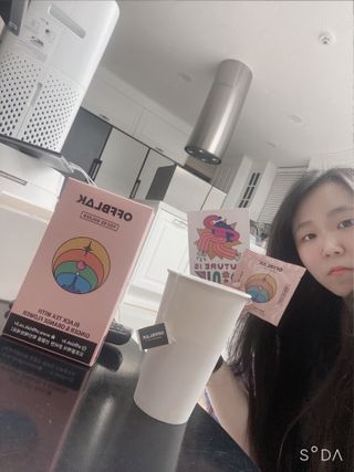 [오프블랙] 아침을 상큼하게 시작하는 에너지티! 유아골든 블렌딩홍차 12T — 4점을 준 리뷰어가 2022년 1월 올린 사용 사진