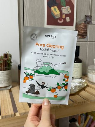 세뚜아(Cettua) [세뚜아] 포어 클리어링 마스크 Cettua Pore Clearing facial mask 5매 — 4점을 준 리뷰어가 2024년 2월 올린 사용 사진