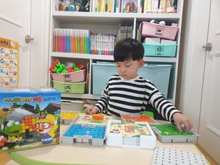 애니블록 뽀로로 퍼즐 스타터 — 5점을 준 리뷰어가 2021년 1월 올린 사용 사진
