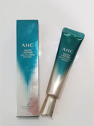 [NEW 탄력유턴 아이크림] AHC 유스 래스팅 리얼 아이크림 포 페이스 — 5점을 준 리뷰어가 2021년 3월 올린 사용 사진
