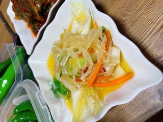 셰프애찬 단호박 백김치 1kg — 5점을 준 리뷰어가 2022년 10월 올린 사용 사진