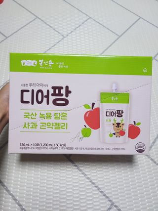 [몸엔용] 우리 아이 건강간식, 달콤한 녹용곤약젤리 디어팡 4종 — 5점을 준 리뷰어가 2021년 8월 올린 사용 사진
