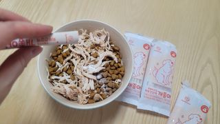 My Pet Care 모발과 모질 피부건강에 개좋아 — 5점을 준 리뷰어가 2021년 2월 올린 사용 사진