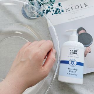 큐어코드 수딩 릴리프 클렌저 — 5점을 준 리뷰어가 2022년 7월 올린 사용 사진