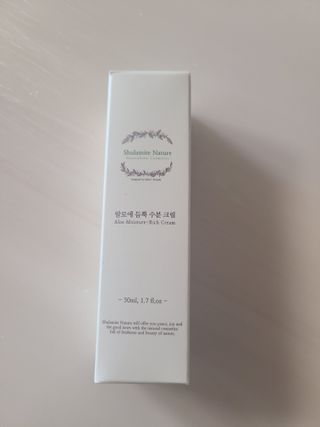 술람미네이처 자연주의 화장품ㅣ속보습 충전 + 민감/트러블 피부 진정 - 알로에 듬뿍 수분 크림 50ml — 4점을 준 리뷰어가 2022년 6월 올린 사용 사진