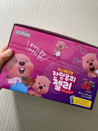 [팔도] 잔망루피젤리 믹스베리맛 42g 8개 — 2점을 준 리뷰어가 2022년 1월 올린 사용 사진