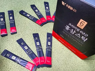 [푸름웰니스] 프리미엄 6년근 홍삼스틱 3mg x 100포 — 4점을 준 리뷰어가 2022년 3월 올린 사용 사진