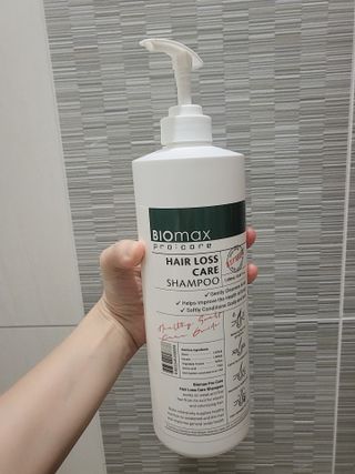 [바이오맥스] 프로코어 탈모완화샴푸 1000ml — 5점을 준 리뷰어가 2022년 8월 올린 사용 사진
