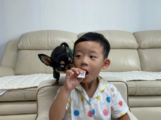연세생활건강 키즈텐 산양유 단백질 1BOX (30포) — 5점을 준 리뷰어가 2022년 6월 올린 사용 사진