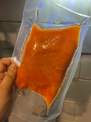 밸런스 다이어트랩 밸다랩 프리미엄 훈제연어 슬라이스 120g — 5점을 준 리뷰어가 2023년 5월 올린 사용 사진