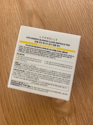 랑벨 비타 에너지 잡티 앰플 패드 65매 (투명하고 밝은 얼굴 광채패드) — 5점을 준 리뷰어가 2022년 6월 올린 사용 사진
