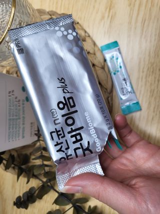 프리마인 유산균 국가지정연구소 선정, 살아있는 생유산균 200억 마리의 힘. 유산균n굿바이옴플러스 — 5점을 준 리뷰어가 2022년 3월 올린 사용 사진