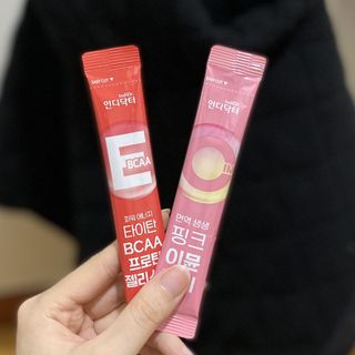 인디닥터 면역 생생 핑크 이뮨 젤리 + 타이탄 BCAA 프로틴 젤리스틱 — 5점을 준 리뷰어가 2022년 3월 올린 사용 사진