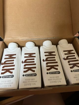 이너프 뮐크 초콜릿맛 — 4점을 준 리뷰어가 2022년 9월 올린 사용 사진