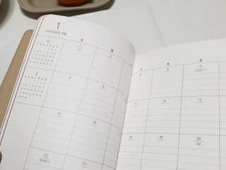 리훈 2023년 하고싶은말다이어리 (세로/정사각 중 택 1, 베이지/블루 중 택 1) — 5점을 준 리뷰어가 2023년 1월 올린 사용 사진