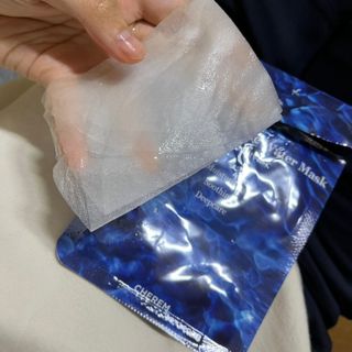 체르엠 그린 케비어 더블워터 마스크팩 5매입  2팩 — 5점을 준 리뷰어가 2021년 12월 올린 사용 사진