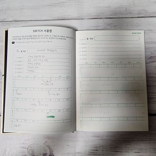 MF[비마이웨이]특허받은 할일카드 플래너, 비마이웨이 세트(만년형) — 5점을 준 리뷰어가 2023년 7월 올린 사용 사진