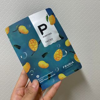 [후르디아] 골라쓰는 비건마스크팩 2종 -백년초 / 망고 — 4.5점을 준 리뷰어가 2021년 9월 올린 사용 사진